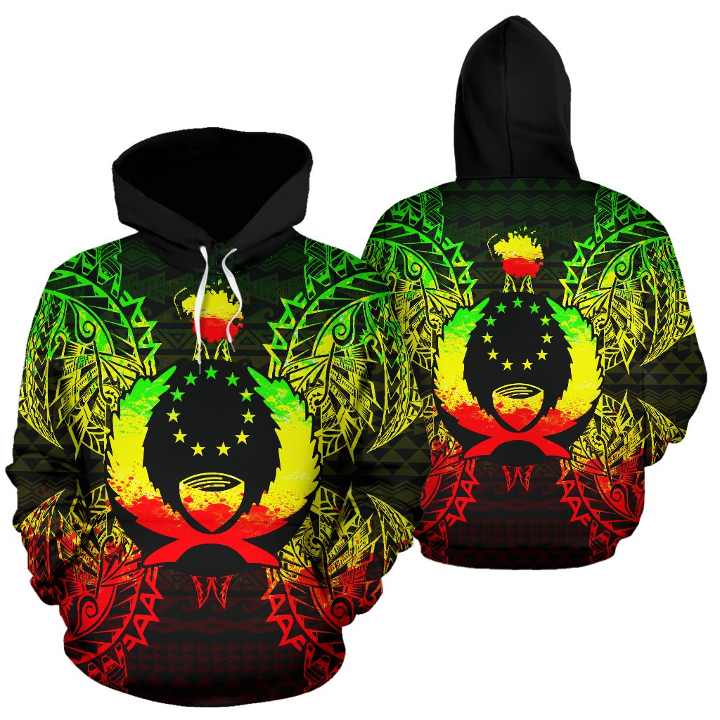 Pohnpei Polynesian ll Over Hoodie Map Reggae Unisex Reggae - Polynesian Pride