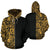 Polynesian Zip Hoodie Polynesian Tattoo Half Gold Unisex Gold - Polynesian Pride