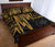 Hawaii Quilt Bed Set - Kanaka Maoli With Polynesian Pattern In Heartbeat Style (Gold) - Polynesian Pride