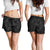 Polynesian Plumeria Mix Gray Black Women's Short - Polynesian Pride