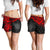 Marshall Islands Polynesian Shorts (Women) - Red Turtle - Polynesian Pride