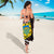 Tuvalu Sarong - Tribal Flower Special Pattern Red Color - Polynesian Pride