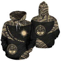 Marshall Islands Hoodie Marshall Islands Flag Seal Endless Unisex Black - Polynesian Pride