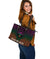 Hawaii Large Leather Tote Bag - Kanaka Maoli Rocket Style - Polynesian Pride