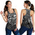 Samoa Polynesian Racerback Tank (Women) - White Turtle Flowing - Polynesian Pride