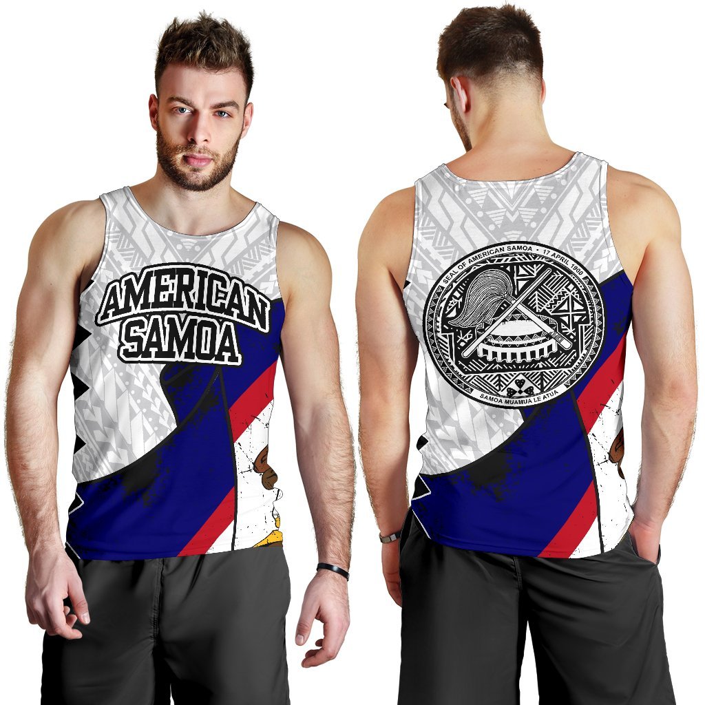 American Samoa Special White Men's Tank Top A0 White - Polynesian Pride