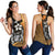 Polynesian Hawaii Women Racerback Tank Gold - Turtle with Hook GOLD - Polynesian Pride
