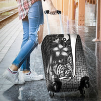 Yap Micronesian Luggage Covers White - Turtle With Hook - Polynesian Pride