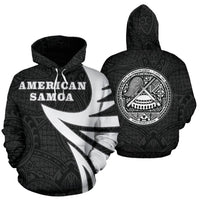 American Samoa Polynesian Hoodie Warrior Style Unisex Art - Polynesian Pride