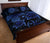 Hawaii Turtle Ohana Hibiscus Poly Quilt Bed Set Blue - Polynesian Pride