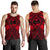 Guam Polynesian Men's Tank Top - Red Guam Coat Of Arms Polynesian Tattoo Red - Polynesian Pride