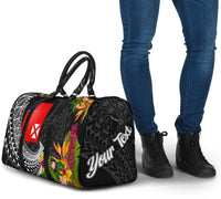 Wallis and Futuna Travel Bag - Custom Personalised Seal Spiral Polynesian Patterns - Polynesian Pride