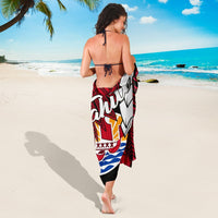 Tahiti Polynesian Sarong - Tribal Wave Tattoo Flag Style - Polynesian Pride
