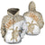 Samoa Zip up Hoodie Samoa Turtle Mermaid Polynesian Tattoo White Gold Unisex Black - Polynesian Pride