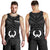 Pohnpei Men's Tank Top - Pohnpei Seal With Polynesian Tattoo Style ( Black) - Polynesian Pride