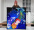 American Samoa Polynesian Custom Personalised Premium Quilt - Humpback Whale with Tropical Flowers - Polynesian Pride