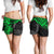 Pohnpei Polynesian Shorts (Women) - Polynesian Green Turtle - Polynesian Pride