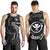 Hawaii Polynesian Custom Personalised Men Tank Top - White Tribal Wave White - Polynesian Pride
