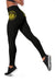 Hawaii State Tattoo Swirly Yellow Polynesian Women's Leggings - Polynesian Pride