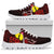 New Caledonia Polynesian Custom Personalised Sneakers - Coat Of Arm With Hibiscus - Polynesian Pride