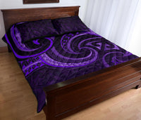 New Zealand Maori Mangopare Quilt Bed Set Polynesian - Purple - Polynesian Pride