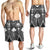 Samoa Polynesian Men's Shorts - Samoa White Seal with Polynesian Tattoo - Polynesian Pride