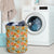 Tropical Flowers Hibiscus Pink Yellow Hawaii Laundry Basket - Polynesian Pride