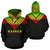 Saipan All Over Hoodie Reggae Color Version Unisex Black - Polynesian Pride