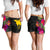 Papua New Guinea All Over Print Women's Shorts - Hibiscus Polynesian Pattern - Polynesian Pride
