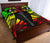 Marshall Islands Quilt Bed Set - Marshall Islands Seal & Polynesian Reggae Tattoo Style - Polynesian Pride