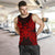 Hawaii Turtle Polynesian Men Tank Top Map Red - Polynesian Pride