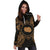 Cook Islands Polynesian Hoodie Dress Map Gold - Polynesian Pride