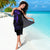 Hawaii Turtle Ohana Hibiscus Poly Sarong - Purple - Polynesian Pride