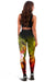 CNMI Custom Personalised Women's Leggings - Humpback Whale with Tropical Flowers (Yellow) - Polynesian Pride