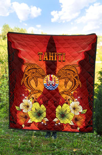 Tahiti Premium Quilt - Tribal Tuna Fish - Polynesian Pride