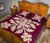 Hawaiian Quilt Bed Set Royal Pattern - Pink - B2 Style - Polynesian Pride
