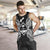 Guam Polynesian Men Tank Top Map Black - Polynesian Pride