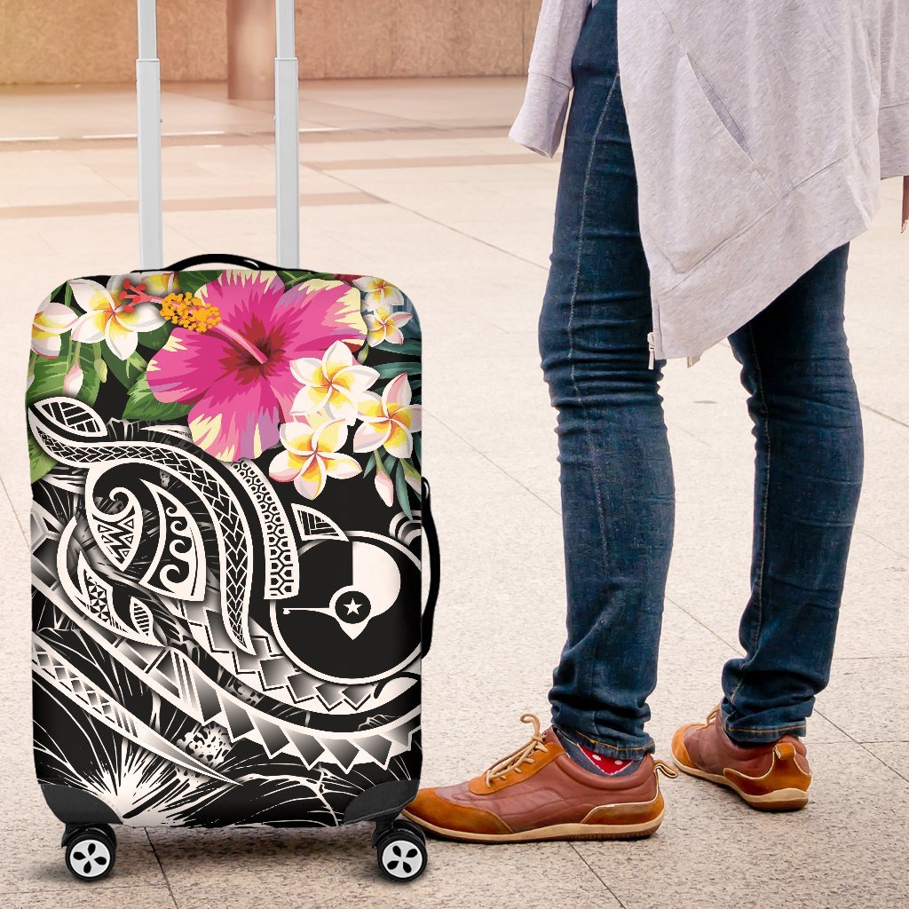 YAP Polynesian Luggage - Summer Plumeria (Black) - Polynesian Pride