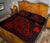 Rays Hawaii Map Polynesian Quilt Bed Set - Red - Polynesian Pride