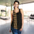 Hawaii Kakau Polynesian Hammerhead Shark Women's Racerback Tank - Gold - Polynesian Pride