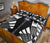 Marshall Islands Quilt Bed Set - Marshall Islands Seal & Polynesian White Tattoo Style - Polynesian Pride