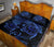 Hawaii Turtle Ohana Hibiscus Poly Quilt Bed Set Blue - Polynesian Pride