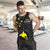 Papua New Guinea Men's Tank Top - Flag With Polynesian Patterns (Black) - Polynesian Pride