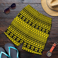 Polynesian Tattoo Tribal Yellow Men's Short - Polynesian Pride