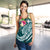 Polynesian Hawaii Kanaka Maoli Women's Racerback Tank - Summer Plumeria Blue - Polynesian Pride