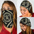 Hawaiian Turtle Map Black Beige Bandana 3 - Pack - Polynesian Pride