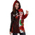 Pohnpei Micronesia Custom Personalised Women's Hoodie Dress - Coat Of Arm With Hibiscus - Polynesian Pride