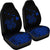Hawaii Map Plumeria Polynesian Blue Turtle Car Set Covers - Polynesian Pride