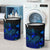 Papua New Guinea Laundry Basket - Polynesian Turtle Hibiscus Blue - Polynesian Pride
