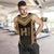 Hawaiian Kanaka Polynesian Men's Tank Top Active Gold - Polynesian Pride